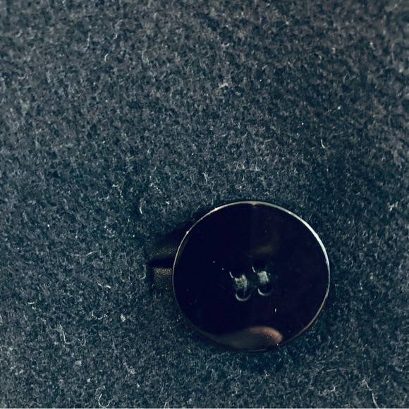 LONDON FOG Sz 14P Wool Blend Quilted Lining Colour Block Button Closure Pea Coat - Picture 5 of 15